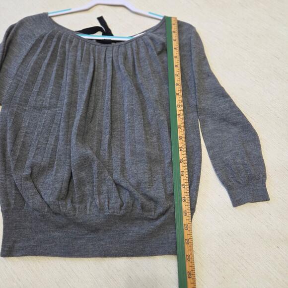 LOFT by Ann Taylor Woman's Grey Woman's Long Sleeve Top size M - Picture 6 of 7